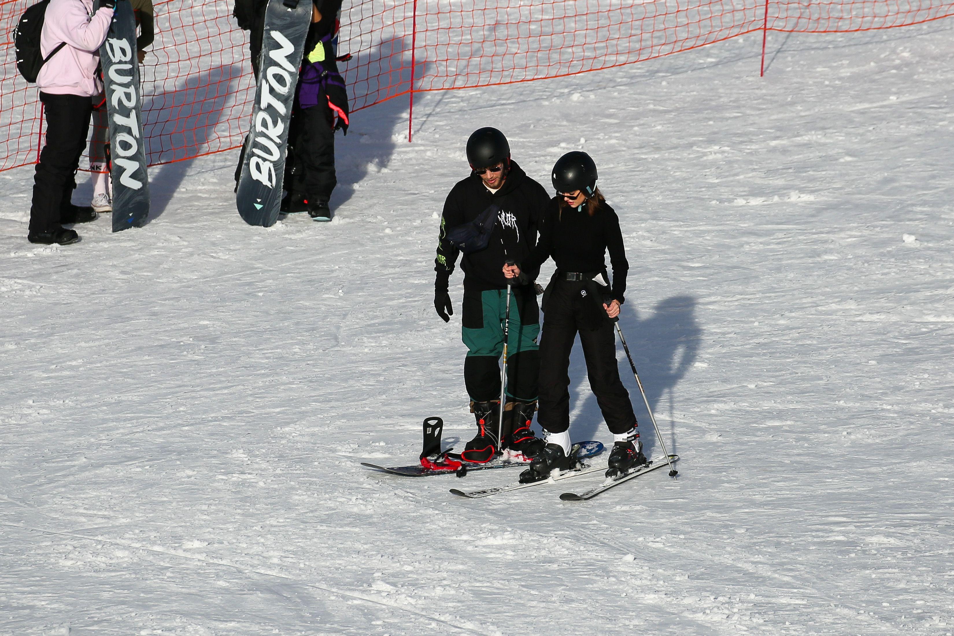 EXCLUSIVE: Delilah Hamlin and Eyal Booker Ski Trip