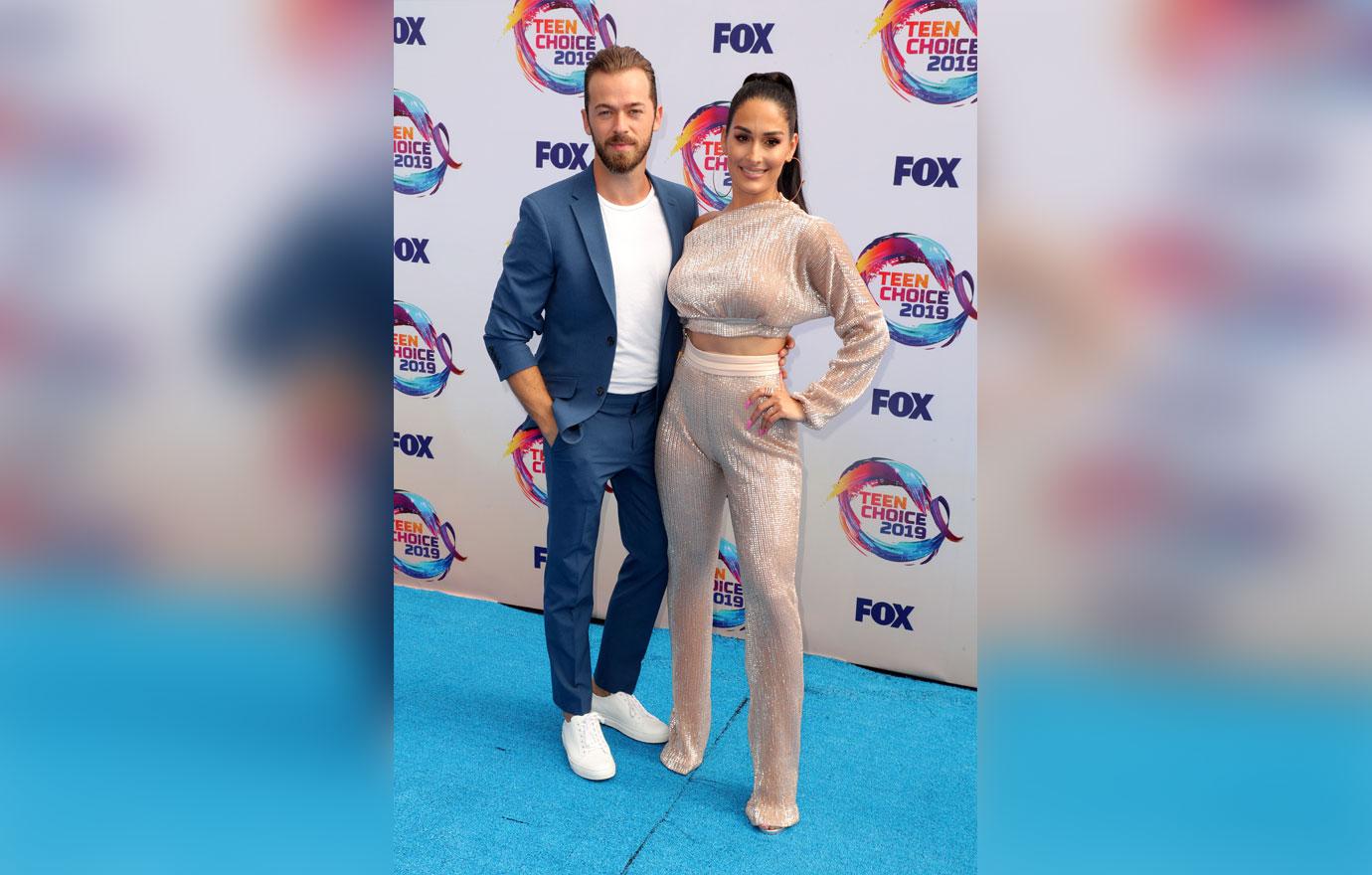 Nikki Bella And Artem Chigvintsev On Red Carpet