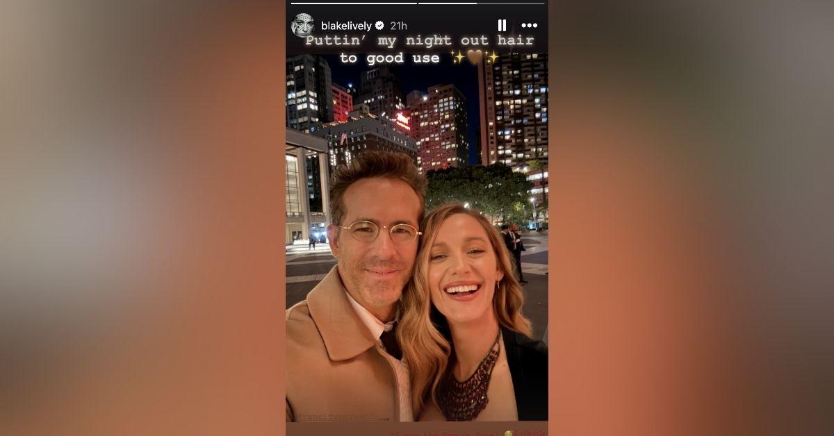 image of Blake Lively and husband Ryan Reynolds enjoyed a cozy date night in New York City.