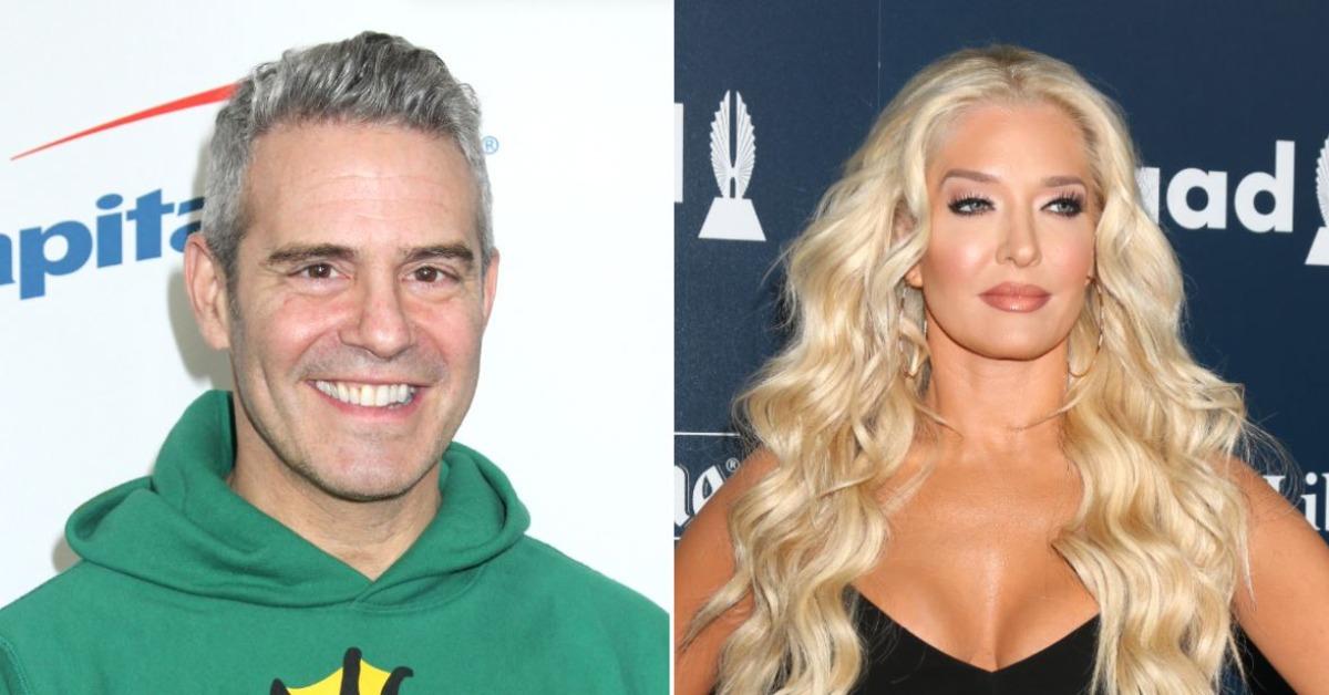 andy cohen promises its a good reunion following sarcastic quip from erika jayne on rhobh set