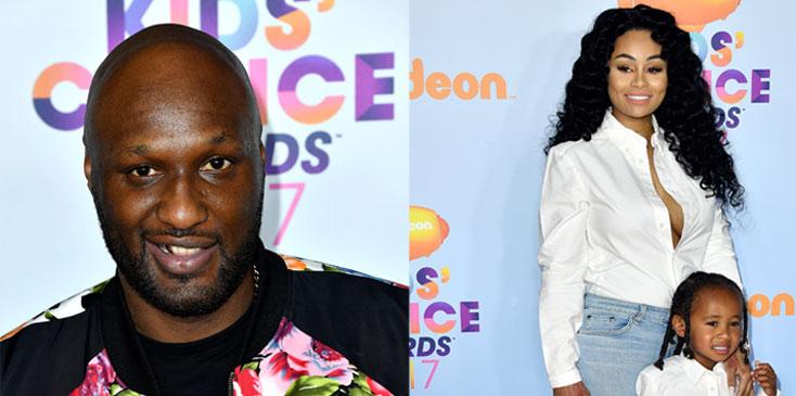 Lamar odom blac chyna attend kids choice awards