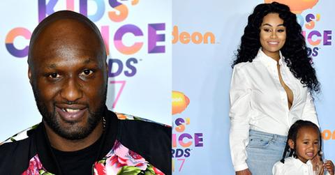 Lamar odom blac chyna attend kids choice awards