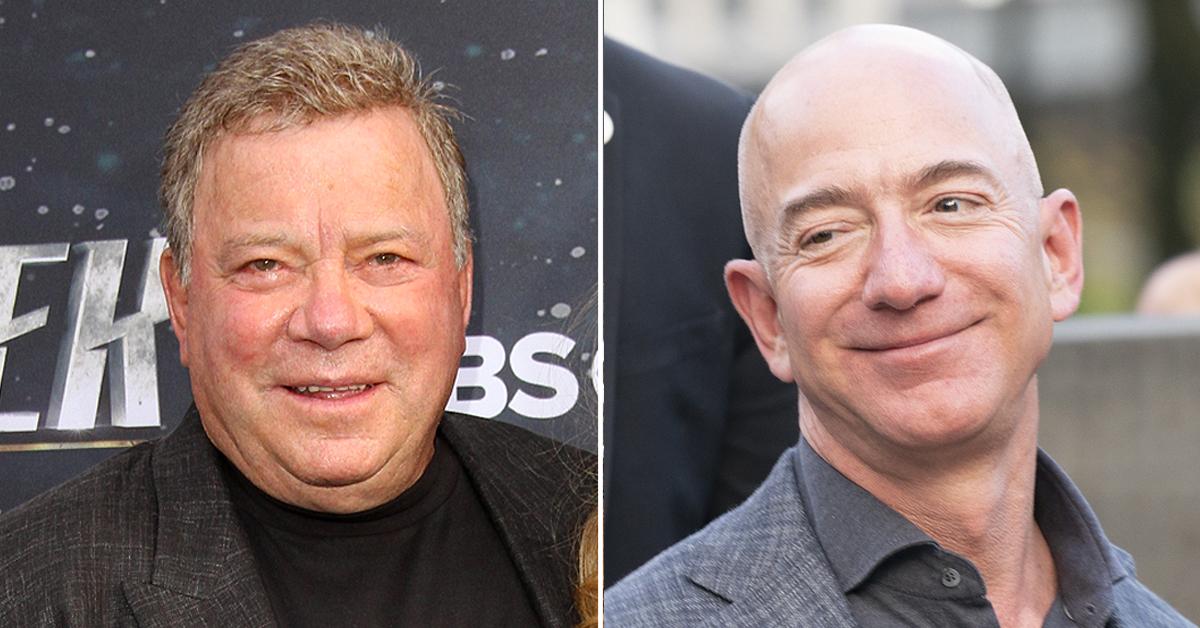 william shatner to make trek to space aboard jeff bezos rocket ship