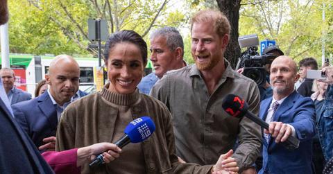 Photo of Prince Harry and Meghan Markle.