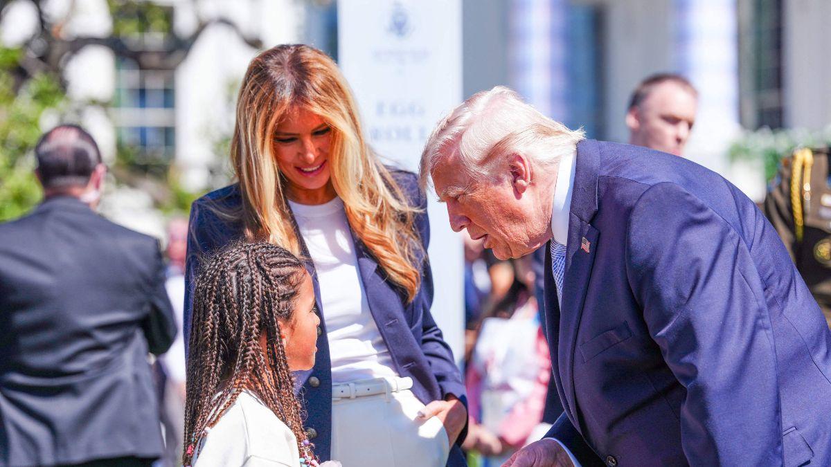 Photo of Donald Trump and Melania Trump.