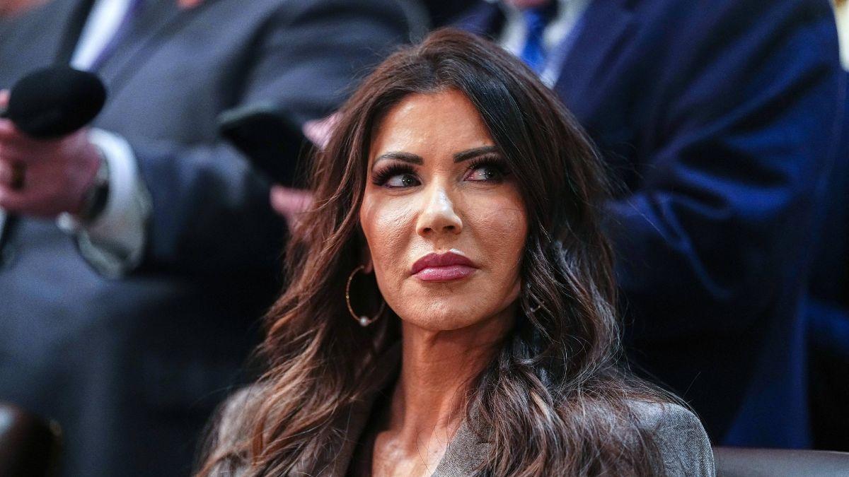 Image of Kristi Noem has faced backlash as DHS secretary.