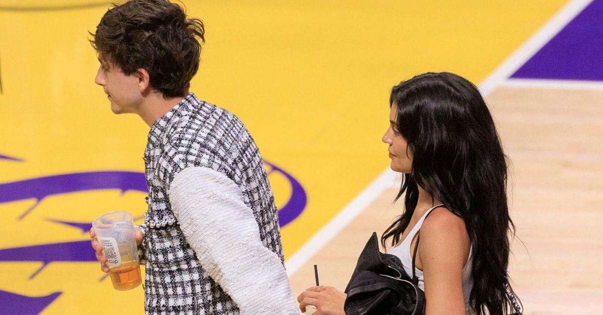 Image of Kylie Jenner and Timothée Chalamet began dating in early 2023.