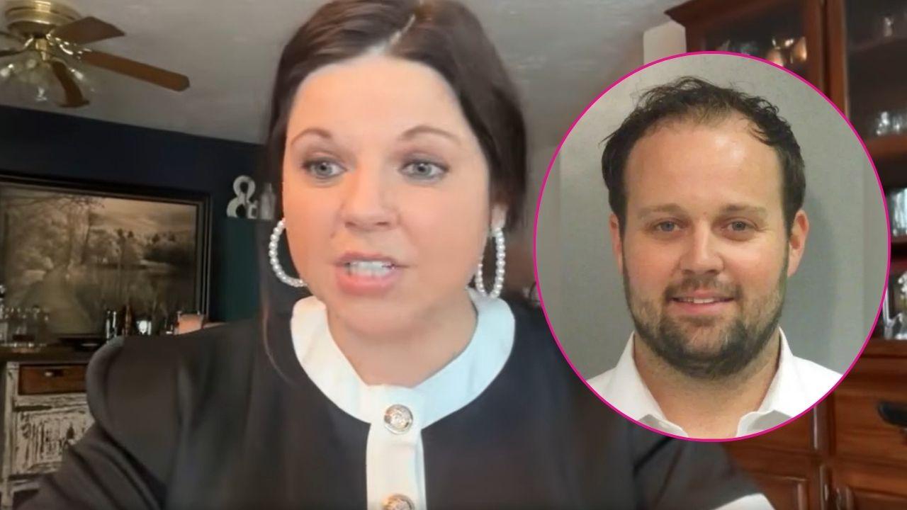 Split photo of Amy Duggar and Josh Duggar