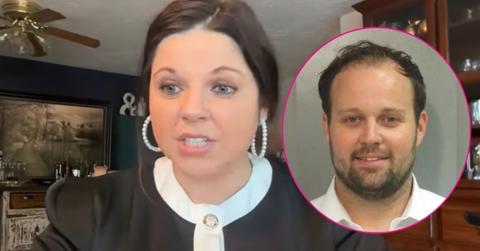 Split photo of Amy Duggar and Josh Duggar