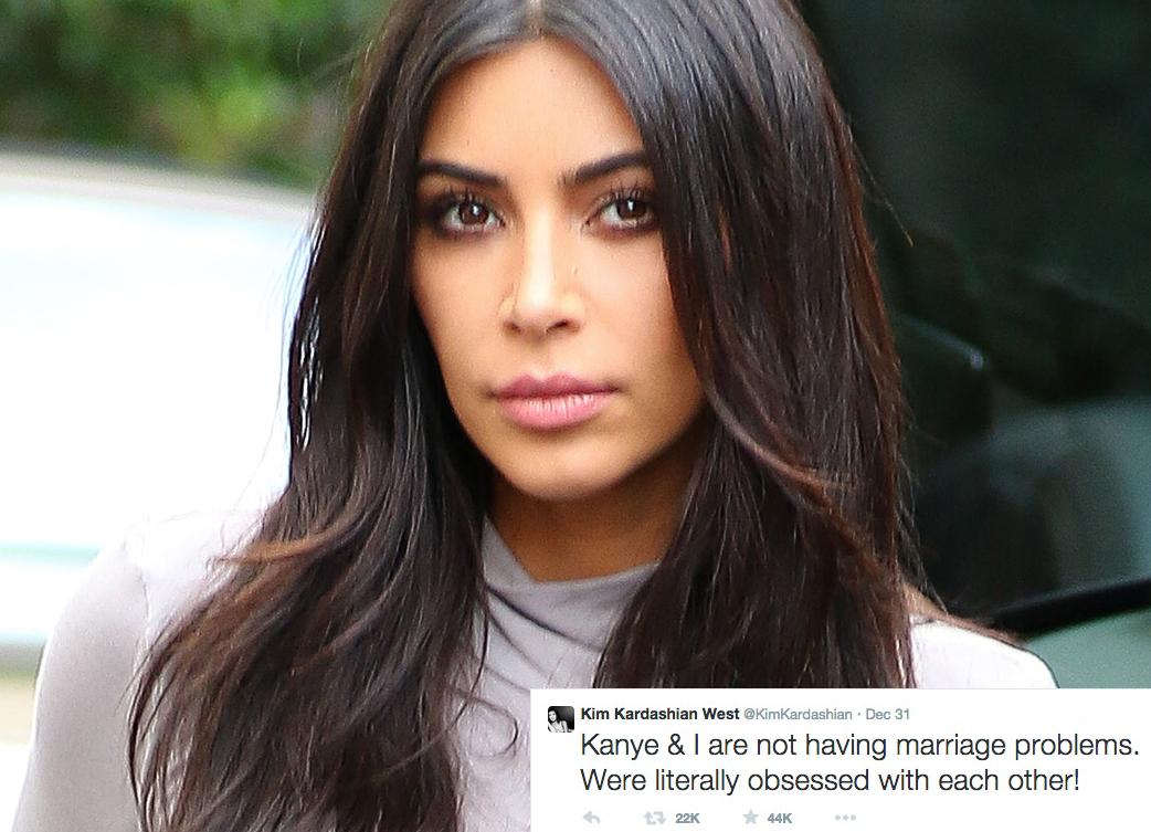 Kim Kardashian Goes On Twitter Rant, Says She’s Not Pregnant And All Is