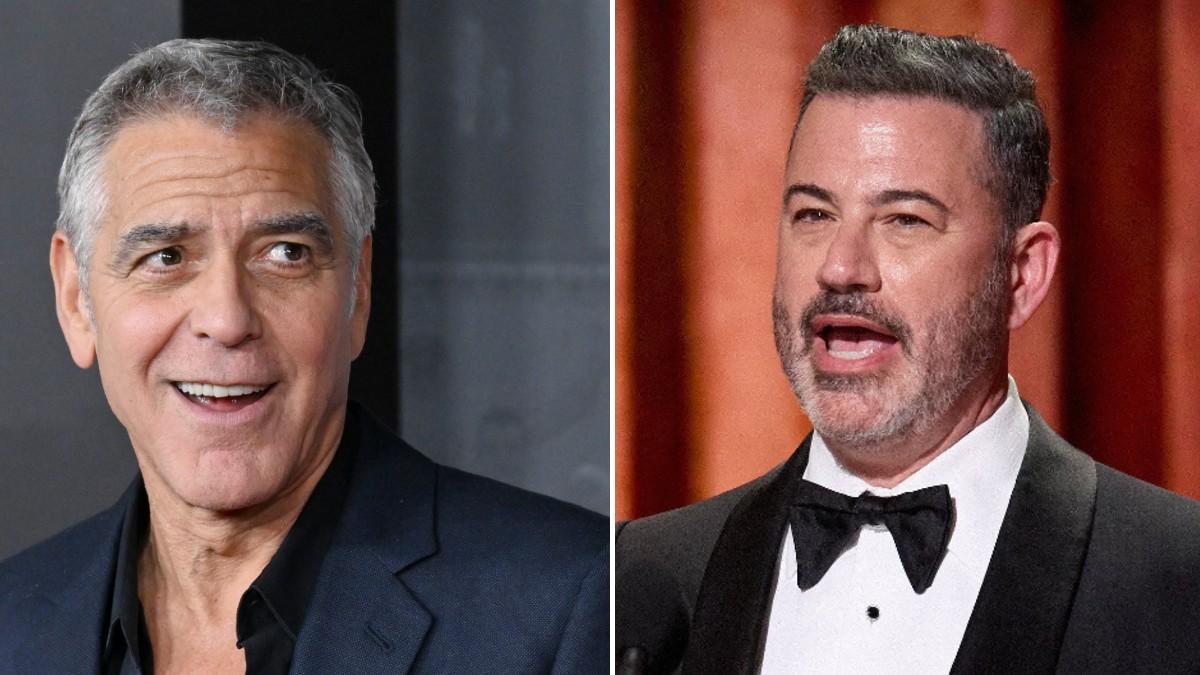 split of George Clooney, Jimmy Kimmel. 