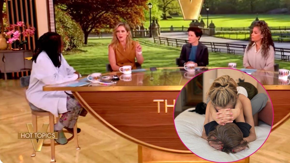 Composite photo of The View cast, Jenny Mollen and her son