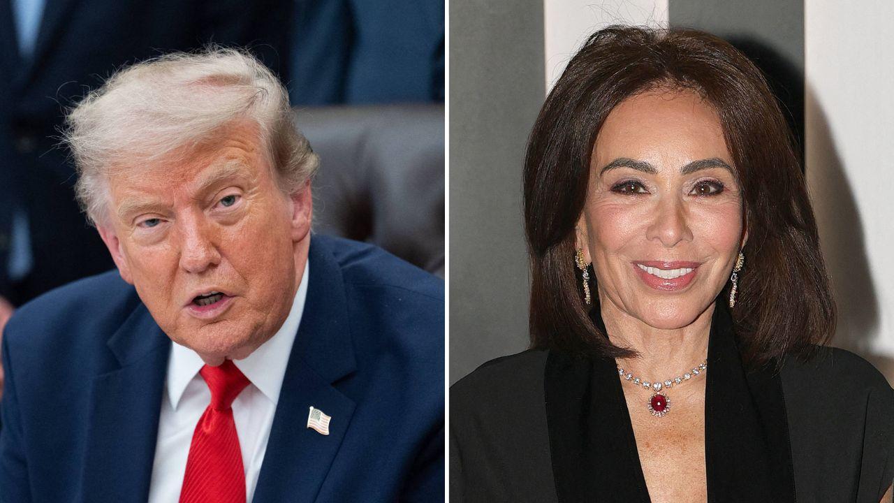 Photo of Donald Trump and Jeanine Pirro.