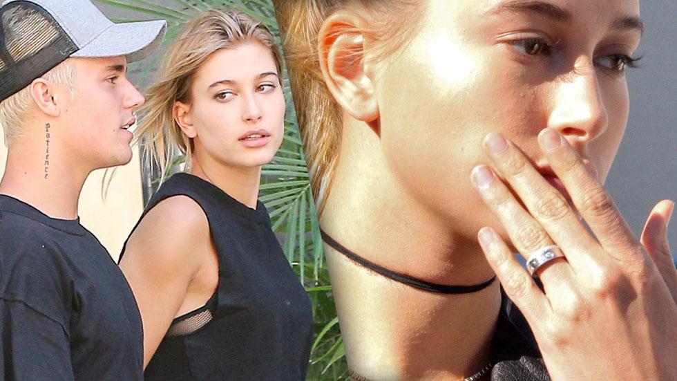 hailey baldwin justin bieber commitment ring