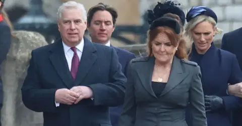 image of Sarah Ferguson and the former Prince Andrew used to live at Royal Lodge together.