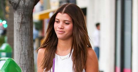 *EXCLUSIVE* Sofia Richie goes braless during coffee run with Scott