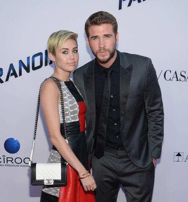 miley cyrus liam hemsworth partying