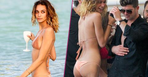 robin thicke april geary beach bikini bodies