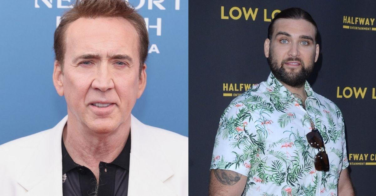 Composite photo of Nicholas Cage and Weston Cage