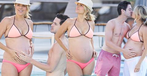 pregnant ali fedotowsky bikini
