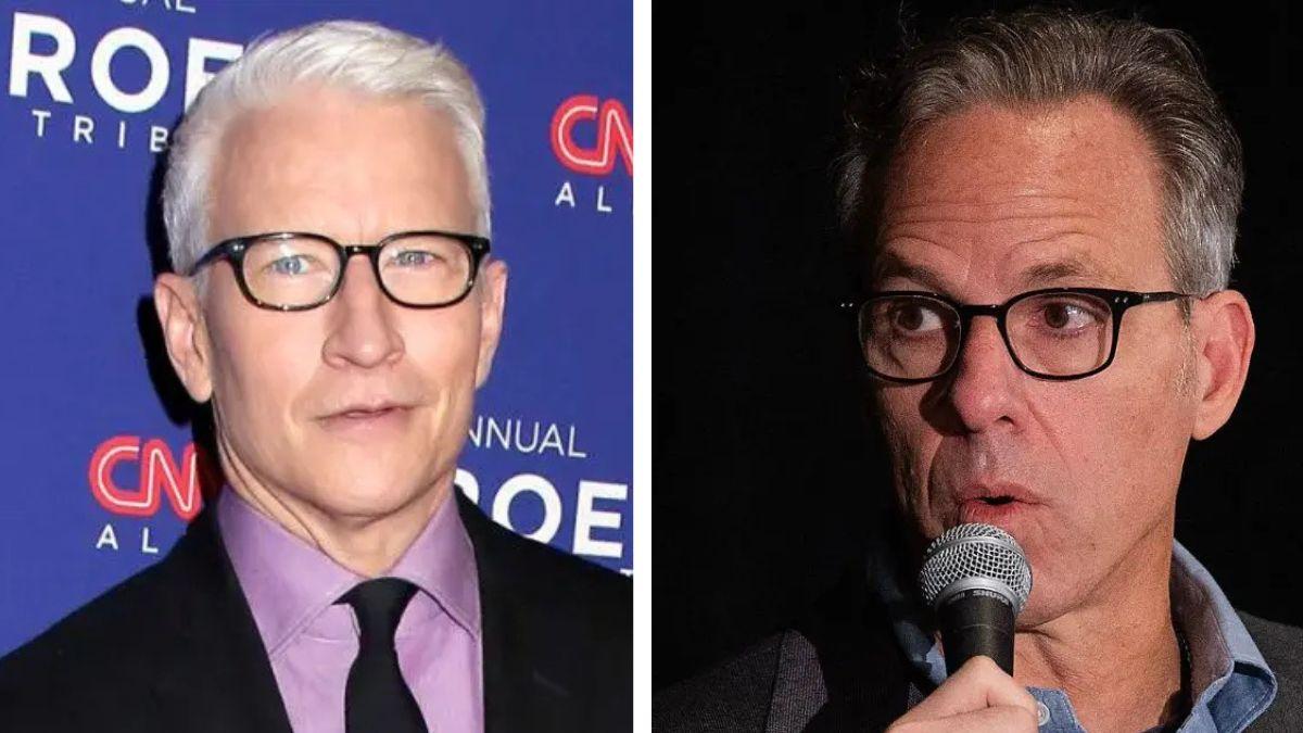 Photo of Anderson Cooper, Jake Tapper and Wolf Blitzer were allegedly 'embarrassed' by Scott Jennings' on-air behavior.