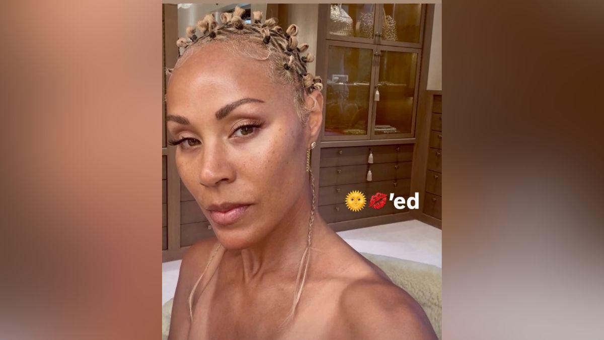 Image of Jada Pinkett Smith went topless on social media.
