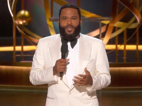 anthony anderson mom cutting speeches short jennifer coolidge emmys