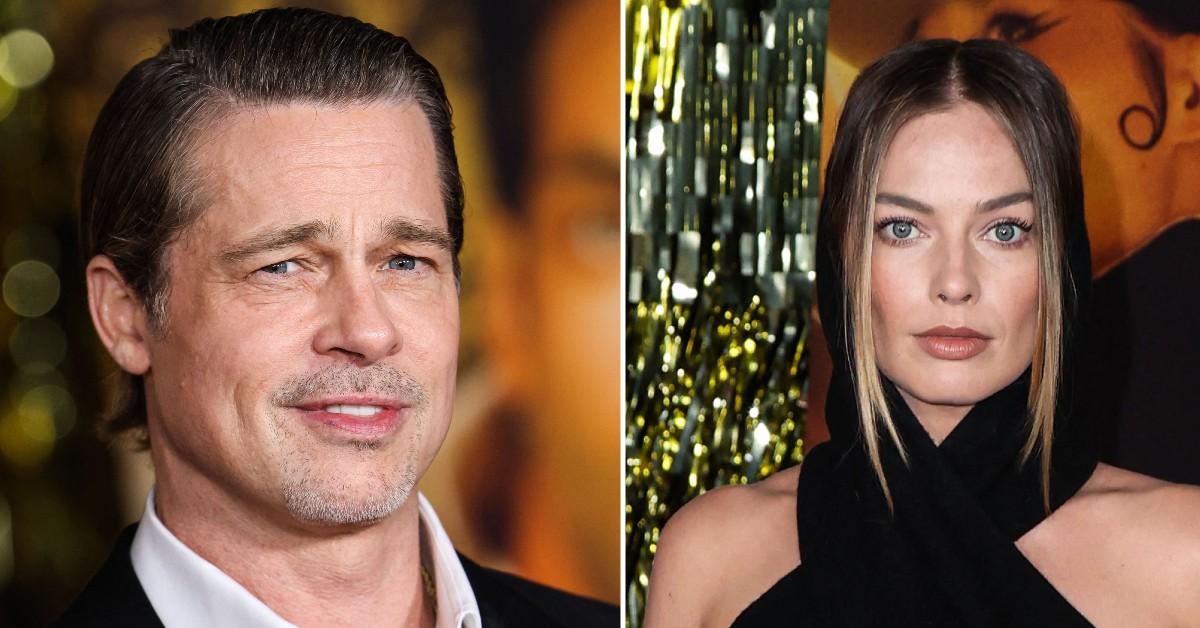 Brad Pitt Was On Board For Unscripted Kiss With Margot Robbie