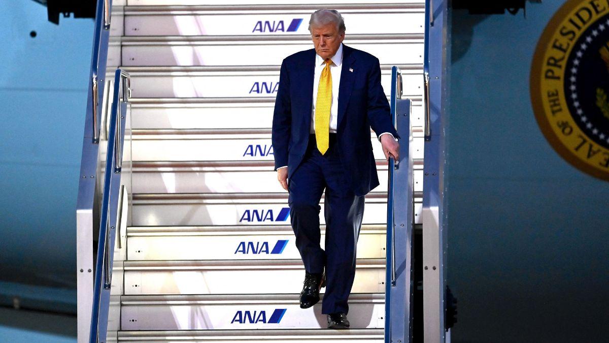 image of The POTUS himself is often seen taking stairs very cautiously.