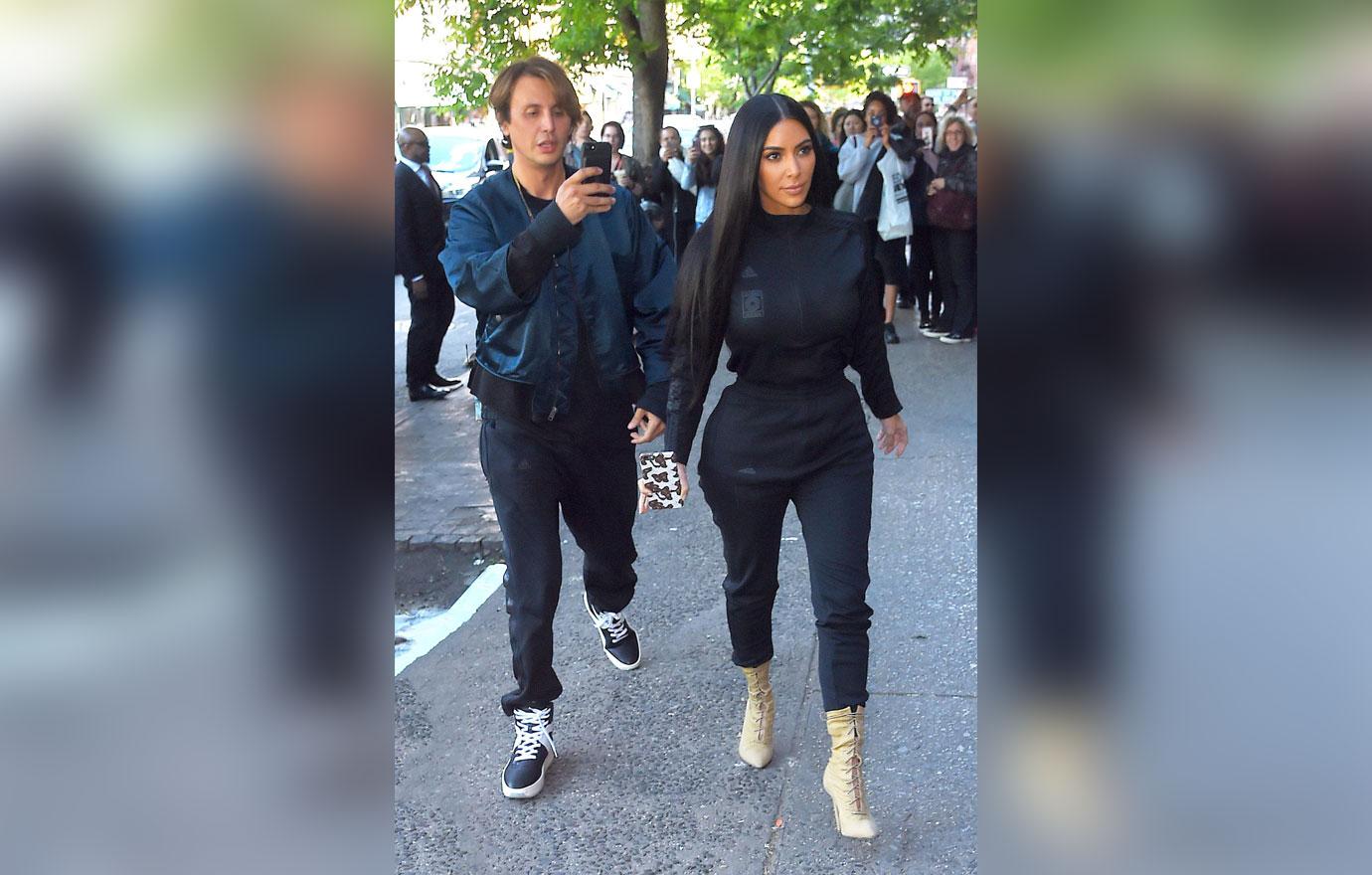 Kim and Khloe Kardashian spend the day out with Jonathan Cheban