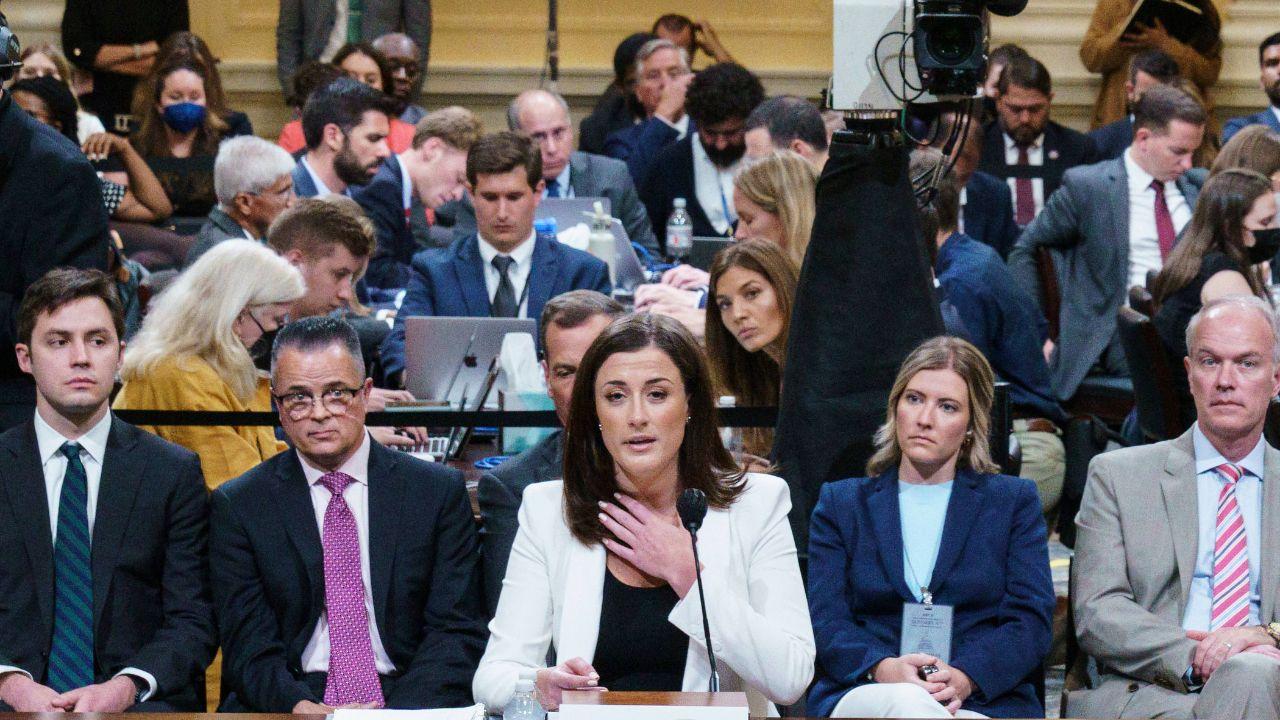 image of Hutchinson gave explosive testimony on January 6.
