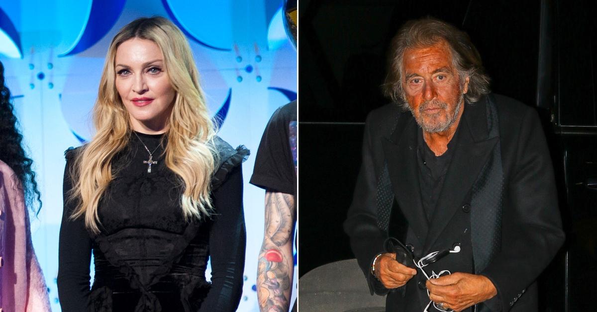 Madonna 'Stuck Her Tongue' In Al Pacino's Ear When They Met: Book