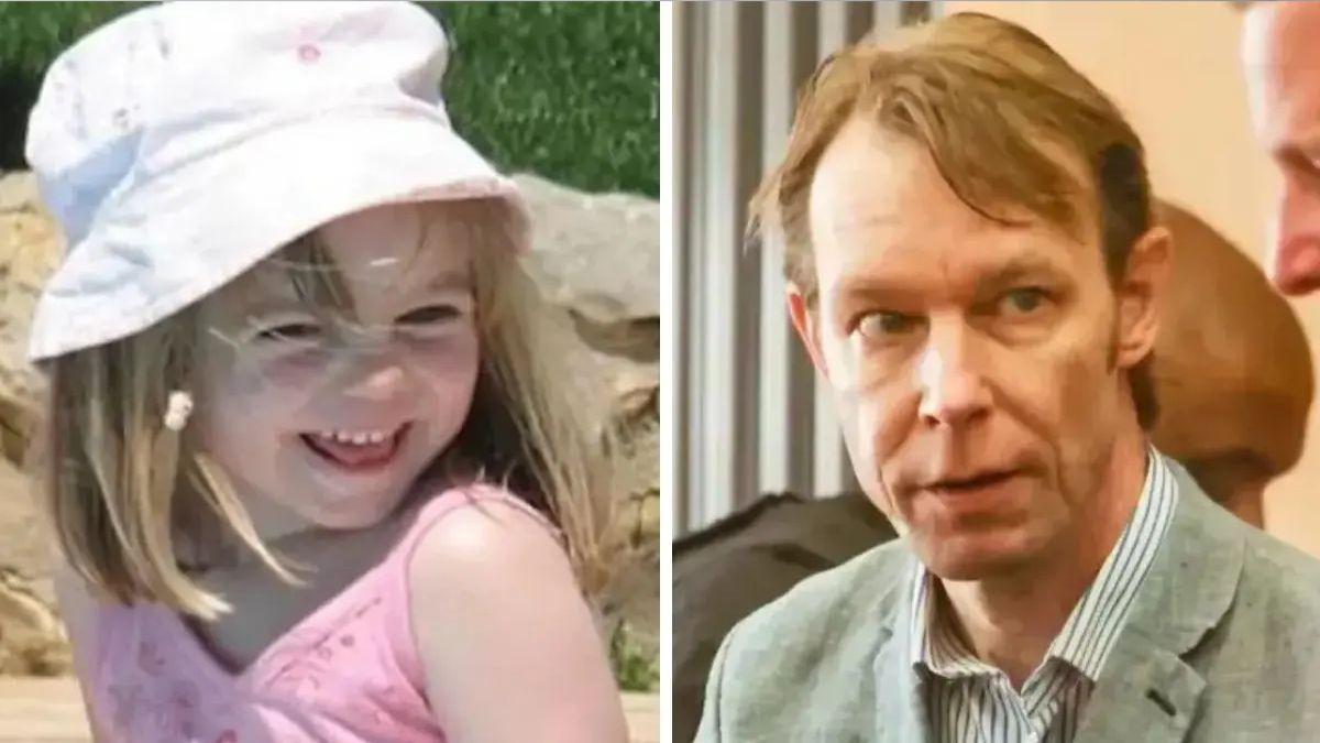 split photo of madeleine mccann and Christian Brueckner 