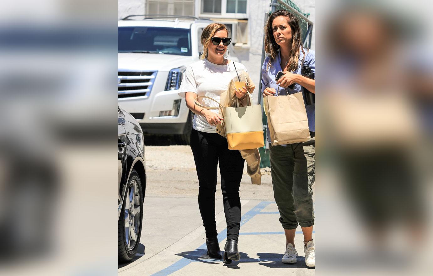 Pregnant hilary duff east sushi triggers insta moms 2