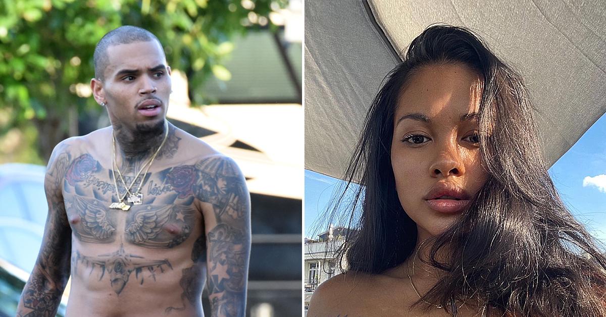 chris brown ex ammika harris spotted mykonos son aeko