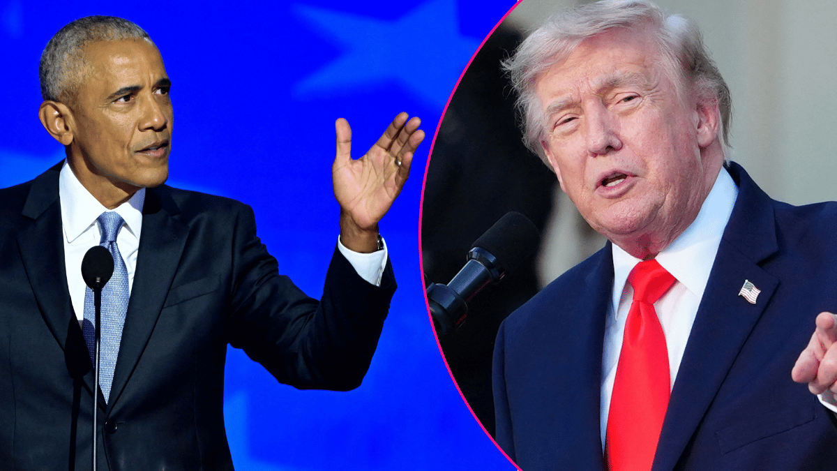 Image of Barack Obama claimed that Donald Trump hides behind his phone and acts much different in person.