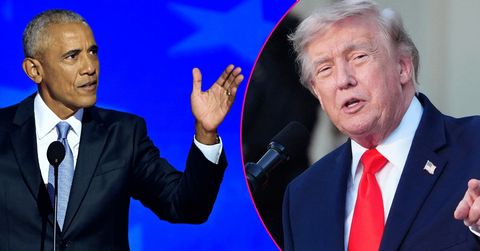 Image of Barack Obama claimed that Donald Trump hides behind his phone and acts much different in person.