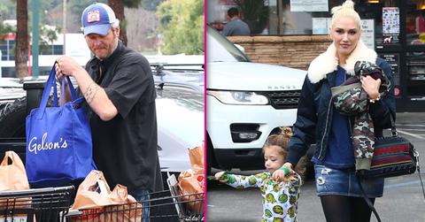 Gwen Stefani Blake Shelton Grocery Store Son Apollo Long