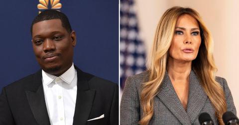 Photo of Michael Che and Melania Trump.