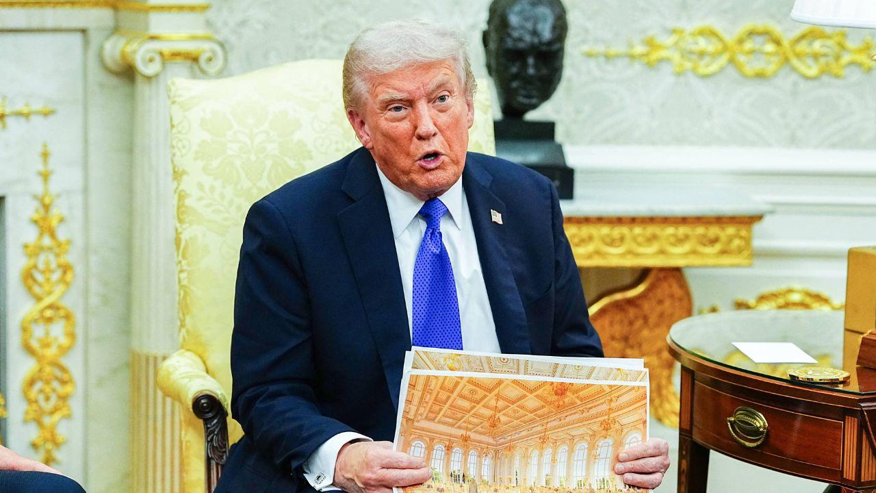 Image of The proposed White House renovation expanded into a massive ballroom and military complex.