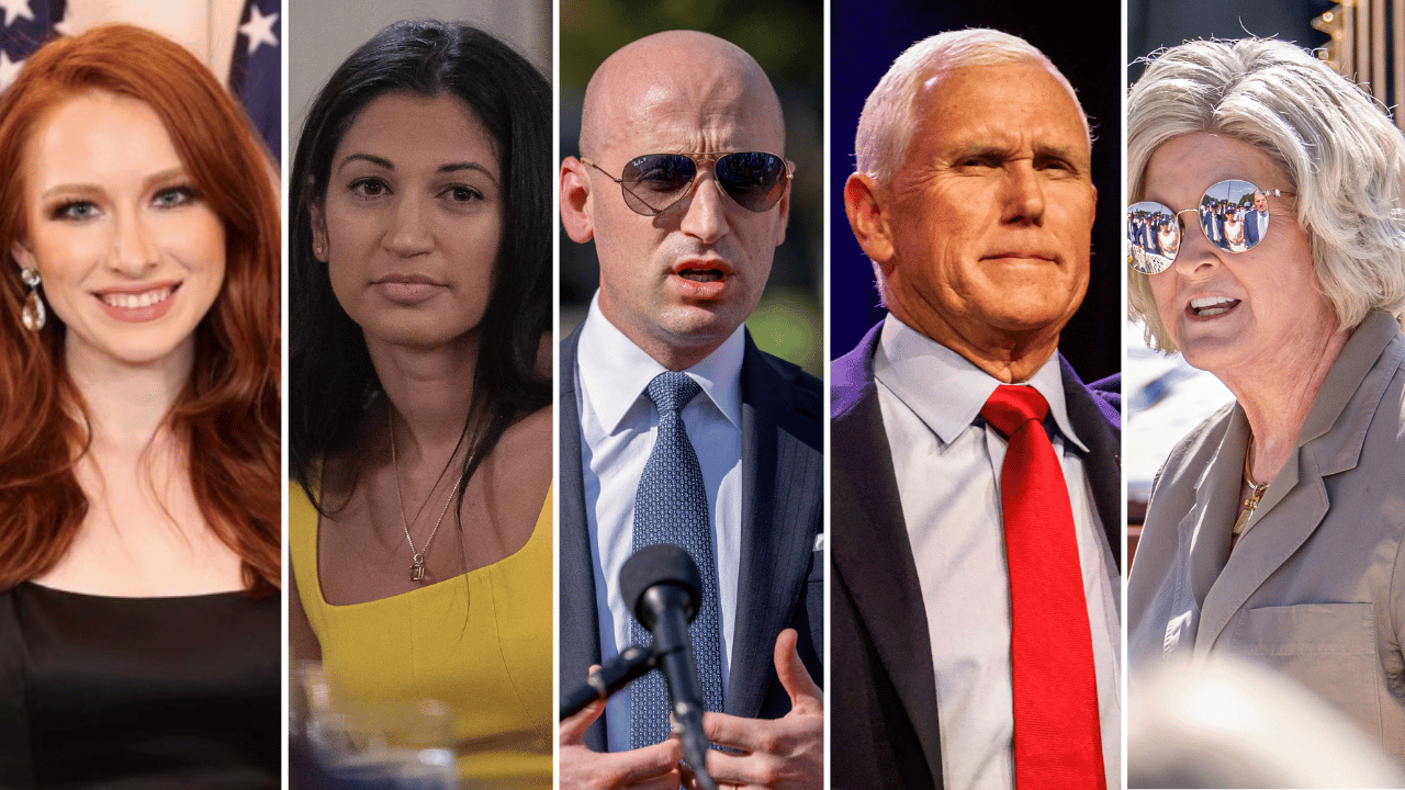 Anna Kelly; Katie Miller; Stephen Miller; Mike Pence; Susie Wiles