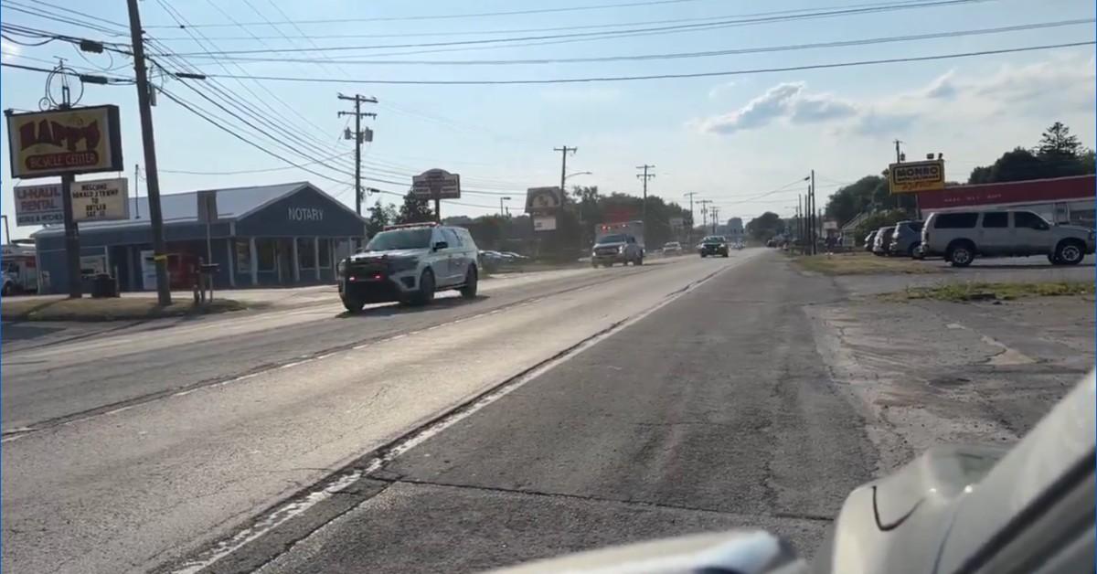 secret service led motorcade