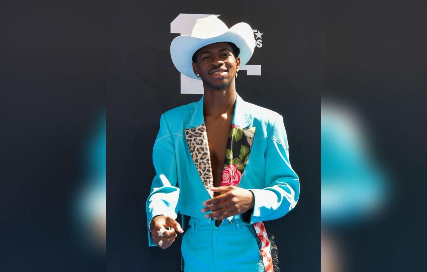 Lil Nas X Blue Suit Sexuality Secret