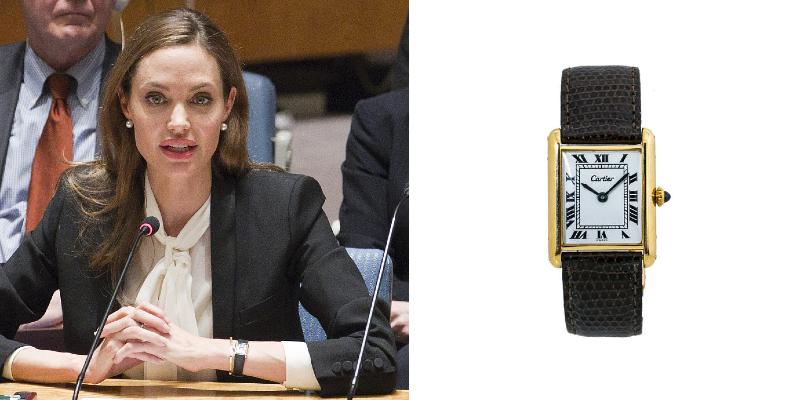 Angelina jolie shop cartier watch