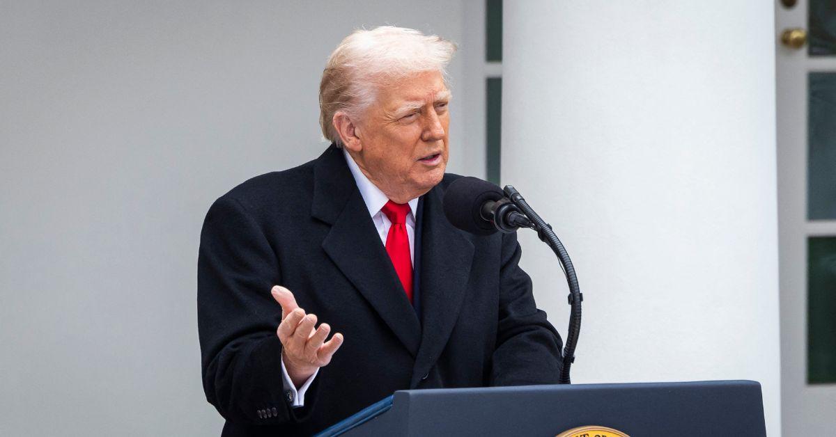 image of The president joked that his wife, Melania, would not be happy with his comments.