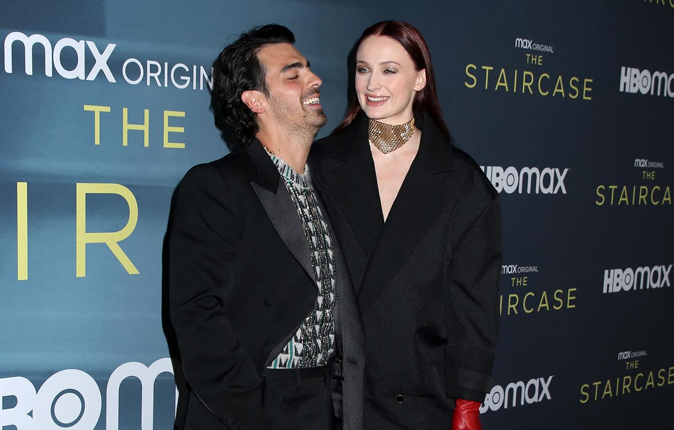 joe jonas and sophie turner at hbo maxs the staircase premiere