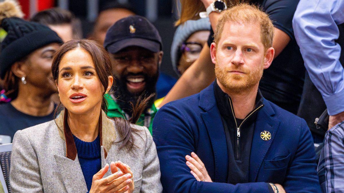 Photo of Prince Harry and Meghan Markle.