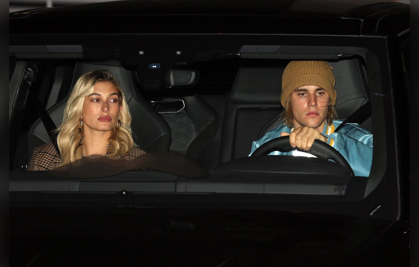 Justin Bieber and Hailey Baldwin attend church