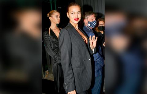 irina shayk attending nightmare alley world premiere
