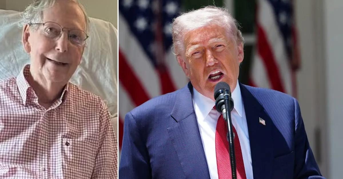 Donald Trump Says He Doesn't Know If Mitch McConnell Is…